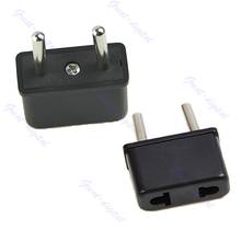 US To EU Europe 220v Standard Ac Power Plug Adapter Outlet Travel Converter B85C 2024 - buy cheap