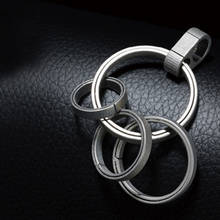 Super Lightweight Pure Titanium Keyring Rings EDC Car Key Chain Men Hanging Buckle Creative Accessories Gift 2024 - buy cheap