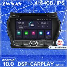 Carplay ips android 10 tela gps para hyundai ix45 2014 2015 2016 2017 2018 unidade de cabeça do jogador multimídia estéreo rádio áudio automático 2024 - compre barato