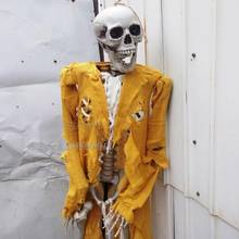 На Хэллоуин наволочки со скелетом и инструмент для отдыха и вечеринок аксессуары номер побег праздник Tricky комплект гаджетов ужас Пластик со скелетом 2024 - купить недорого