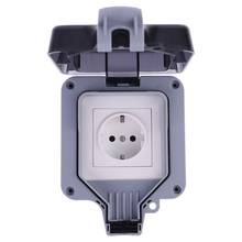 2022 New Outdoor Wall Switch Socket IP66 Weather&Dust Proof Power Outlet EU Standard 2024 - buy cheap