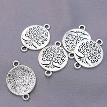 5pcs Antique Silver Plated Tree of Life Charm Connector for Jewelry Making Bracelet DIY Accessories Handmade Craft 2024 - buy cheap