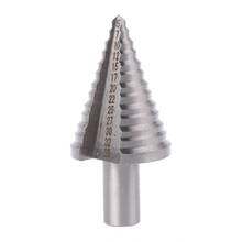 13 Step HSS Spiral Grooved Conical Cone Drill Bit Hole Cutter Tool Triangle Round Shank 5-35mm 2024 - buy cheap