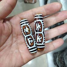 Lucky Tibetan Dzi Bead Pendant Amulet Lucky The Six Syllable Mantra Bracelet rosary Bless Talisman 2024 - buy cheap