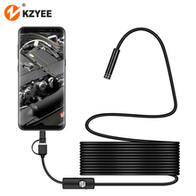 TYPE-C USB Mini Endoscope Camera 3in17mm 2m 1m 1.5m IP67 Waterproof 6LED Borescope Inspection Camera for Android Smartphone PC 2024 - buy cheap