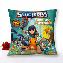 Personalizado slugterra anime fronha casa decoração de casamento cetim tecido quadrado zíper fronha quarto capa travesseiro 1.15 2024 - compre barato