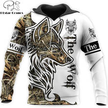 Autumn Hoodies Animal Wolf Tattoo 3D Printed Men Sweatshirt Unisex Streetwear Zipper Pullover Casual Jacket Tracksuits KJ0180 2024 - buy cheap