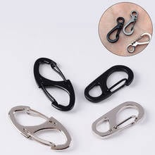 Mini Spring Keychain Classic Simple Carabiner Portable Gadget Men Women Black Silver Color Metal Buckle Hook Keychain Gifts 2024 - buy cheap