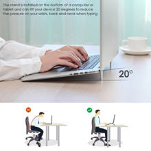 Laptop Stand Holder For MacBook Air Pro Foldable Laptop Riser Aluminum Alloy Folding Holder Notebook Stand For 10-16 Inch 2024 - buy cheap