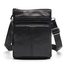 Norbinus bolsa tiracolo de couro genuíno, bolsa masculina de ombro com aba pequena bolsa crossbody de couro natural para homens 2024 - compre barato