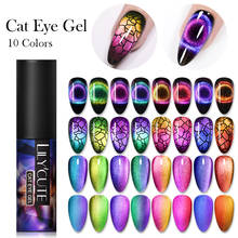 LILYCUTE 9D Cat Eye UV Gel Polish Chameleon Magnetic Soak Off Nail Art Gel varnish 5ml Long Lasting Nail Art Gel DIY Design 2024 - buy cheap