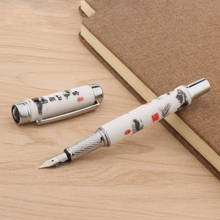 Fountain Pen  Ceramic Famous Chinese Painting  Fuchun Mountains  Medium Nib Ink Pens 2024 - buy cheap