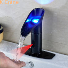 Hygiene Touchless LED Faucet Bathroom Infrared Motion Sensor Tap Basin Sink Smart Automatic ORB Grifo Ingellient Induction Kraan 2024 - buy cheap