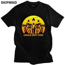 Apocalypse Now T Shirt Short Sleeved Cotton Tee Crew Neck Graphic Vietnam War Charlie Don't Surf Tshirt Huey Helicopter T-shirt 2024 - buy cheap