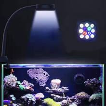 Luz Led para acuario, luz de agua de mar para cultivo de Coral, plantas acuáticas, Arrecife Marino, lámpara de luz de espectro completo para pecera, 9W/12W 2024 - compra barato