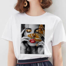 Модная Милая личность, женская, Скандинавская, винтажная, художественная футболка, женская, Harajuku, с коротким рукавом, в стиле панк, уличная одежда, футболка 2024 - купить недорого