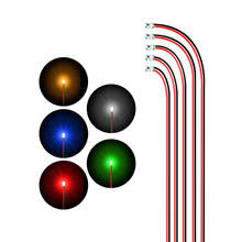 0805 светодиодный светильник мигающий SMD мигающая модель поезда HO N ОО весы предплатные микро лиц проводной светодиодный ведет 20 см провода 100 ... 2024 - купить недорого