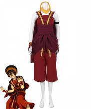 Avatar, a última fantasia de cosplay vermelha do beifong toph beifong, adulto, traje de halloween l321 2024 - compre barato