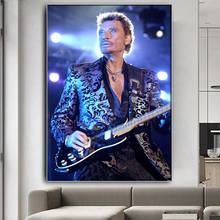 Free Shipping Rock Singer Diamond Painting Johnny Hallyday Cross Stitch Craft Diamond Painting Soul Singer 2024 - buy cheap