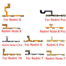 Cable flexible para Xiaomi Redmi 8, 7, 6 Pro, 7A, Note 6, 7, 8 Pro, botón de volumen de encendido y apagado, 10 unids/lote 2024 - compra barato