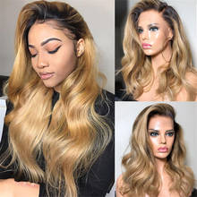 BYMC Body Wave Ombre Blonde Human Hair Full Lace Wigs Brazilian Remy Glueless Wig Preplucked with Baby Hair 2024 - buy cheap