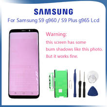 Burn-in shadow SAMSUNG Galaxy S9 LCD Touch Screen Digitizer S9+ Plus LCD G960F G965 with Frame ORIGINAL Replacement 2024 - buy cheap