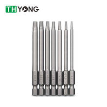 75mm S2 Steel 7Pcs Hex Security Tamper Proof  Magnetic Screw Drill Set Torx Screwdriver Flat Head Screwdriver Bit 1/4" Hand Tool 2024 - buy cheap