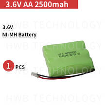 1 PCS/lot New Ni-MH AA 3.6V 1800mAh Ni-MH Rechargeable Battery Pack With Plugs For Cordless Phone Batteries Free Shipping 2024 - buy cheap