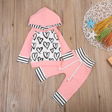 PUDCOCO Cute Newborn Kids Baby Girl Clothes Warm Hooded T-shirt Tops+Pants Outfits Set Support wholesale 2024 - buy cheap