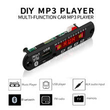 Беспроводной Bluetooth аудио плеер 5 в 12 В MP3 WMA декодер плата аудио модуль USB TF радио для автомобиля аксессуары цветной экран 2024 - купить недорого
