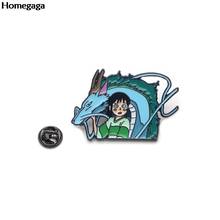 Homegaga Zinc tie cartoon Funny Pins backpack clothes brooches for men women hat decoration badges medals D1614 2024 - buy cheap