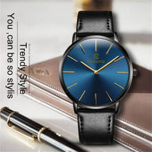 Ультра-тонкий 6,5 мм часы мужские элегантные модные KEMANQI Часы Простой Бизнес Мужские кварцевые часы в римском стиле мужской часы Reloj 2024 - купить недорого
