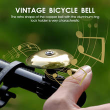 Retro Golden Copper Bicycle Horn Mountain Road Bike Handlebar Clear Sound Safety Warning Alarm Bell Cycling Accessories 2024 - buy cheap