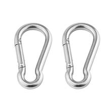 2PCS M5*50mm Multifunctional 304 Stainless Steel SNAP HOOK Carabiner Clips 2024 - buy cheap