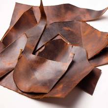 Cowhide scrap leftover cow leather wax thick genuine leather First Layer Tanned cow skin hide leather full grain 1.8 to 2.2 mm 2024 - compre barato