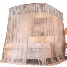 Mosquitera retráctil para el hogar, doble Soporte Simple para tatuaje, cama gruesa de 1,8 m, cortinas de 2,0x2,2, tienda repelente de mosquitos 2024 - compra barato