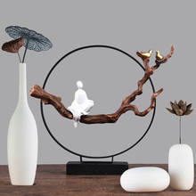 Accesorios de decoración para el hogar, artesanía Zen de resina en miniatura, regalos creativos de boda, escritorio, ZPJ030, 1 ud. 2024 - compra barato