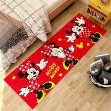 Red Kids Playmat Mickey Doormat Floor Mat Anti-slip Child Playmat Carpet Kitchen Mat  Kitchen  Carpet Toilet Rug Porch Door 2024 - buy cheap