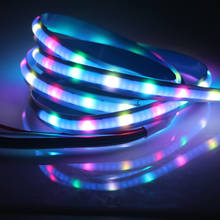 Faixa de luz led cob, 5v 332leds ws2812b ws2812 ic rgb fob cores sonhadas 1/2m, digital, flexível, entre outros 2024 - compre barato