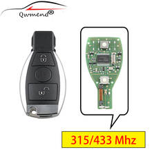 Умный Автомобильный ключ QWMEND для Mercedes Benz 315/433 МГц, ключ для Mercedes Benz 2000 + 2 кнопки, Автомобильный Дистанционный ключ 2024 - купить недорого