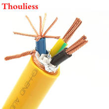Thouliess-Cable de alimentación OCC de alta gama, altavoz de Audio artesanal, amplificador de reproductor de CD, DVD, CA, cable de alimentación a granel de 13mm, 17mm y 19mm 2024 - compra barato