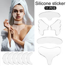 11PCS Reusable Silicone Wrinkle Forehead Sticker Face Neck Eye Sticker Silicone Neck Pad Forehead Anti Wrinkle Agless Patch 2024 - buy cheap