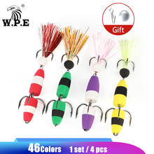 W.P.E Fishing Lure 4pcs/lot Size M Multicolor Jig Swim bait Wobblers Soft Fishing Lure Bass Fishing Bait with a free Lead 2024 - buy cheap