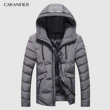 CARANFIER Parka Mens Fashion Men Winter Jacket Coat Hooded Warm Mens Winter Coat Casual Slim Fit Male Overcoat Drop Shipping 2024 - buy cheap