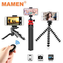 MAMEN Series Octopus Tripod With Bluetooth Control Phone Holder For HUAWEI Xiaomi iPhone Camera Selfie Vlog Tripod For Travel 2024 - buy cheap