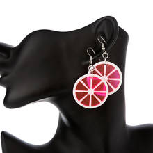 1pair Cute Women Earring Resin Flatback Lemon Slices Simulation Fruit  Drop Earrings Birthday Gift  Girls Teens Jewelry 2024 - buy cheap