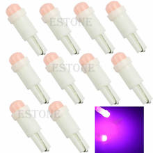 10 Pcs Set T5 1 COB LED Dashboard Licence Plate Speed Wedge Light Car Bulb 2024 - buy cheap