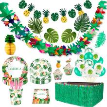 Decoração de festa havaiana tropical, lembrancinhas havaianas para festa, luau aloha 2024 - compre barato