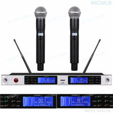 Profissional de metal sm58 handheld uhf sistema microfone sem fio estágio desempenho ao ar livre karaoke mic microfone conjuntos 2024 - compre barato