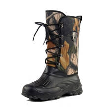 Outdoor Fishing Boots Tactical Military Footwear Winter Non-slip Combat Shoes Waterproof Men Hiking Hunting Camouflage Boot 2024 - buy cheap